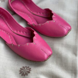 Pink Pointed Ladies Khussa