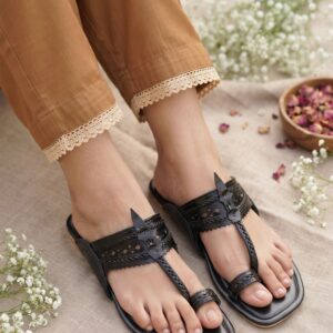 Black Indian Ladies Chappal