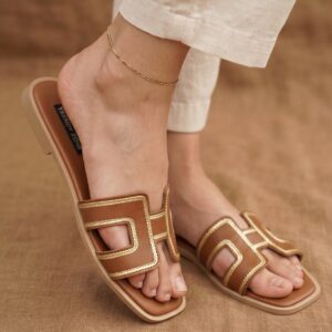 Brown H Comfort Ladies Chappal