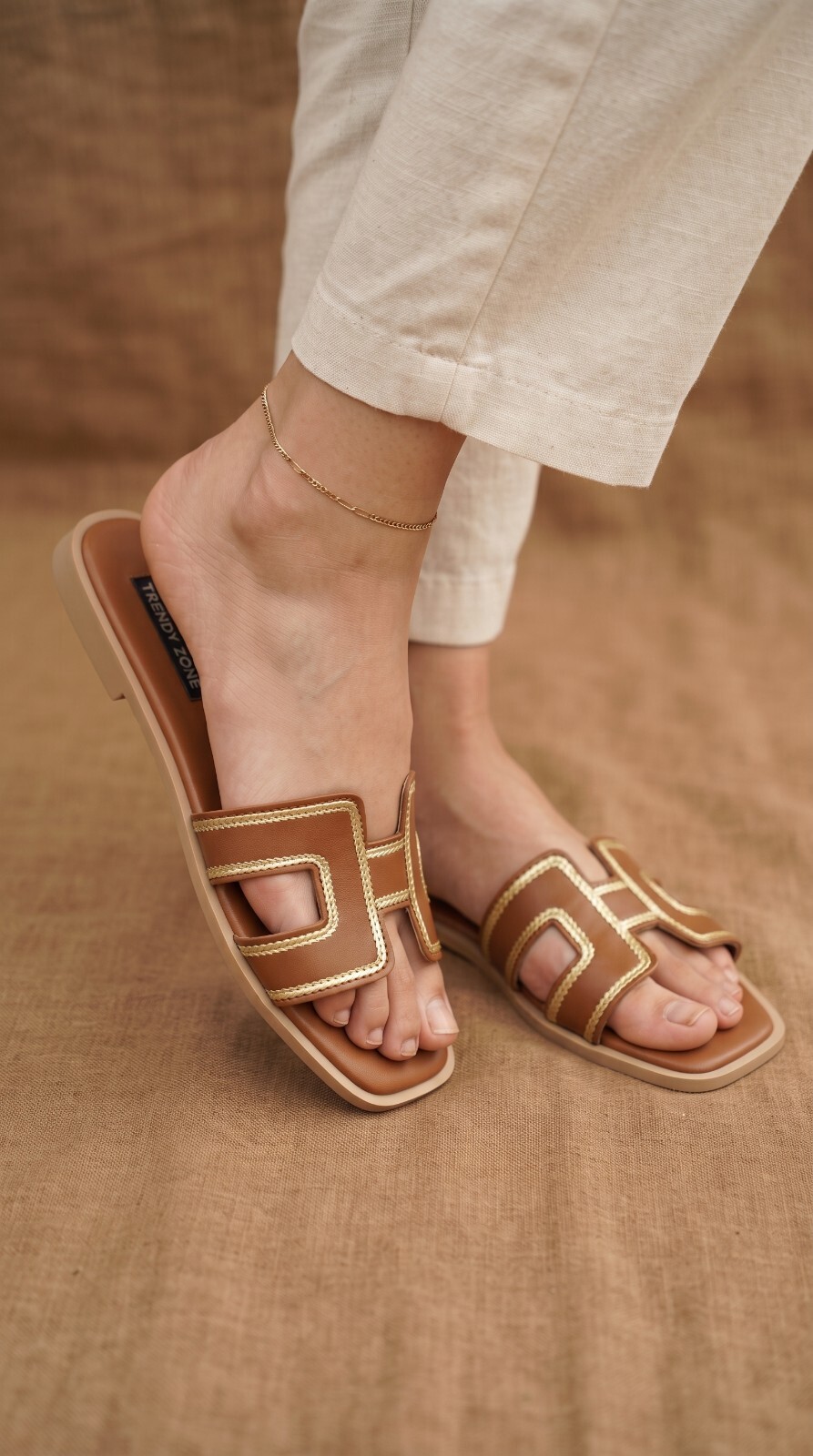 Brown H Comfort Ladies Chappal