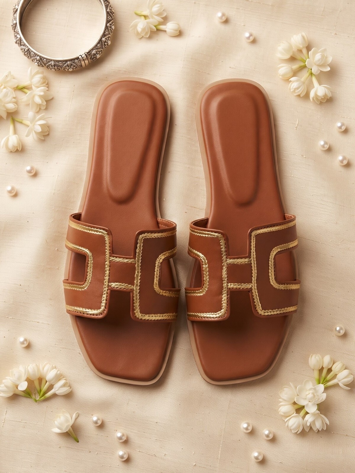 Brown H Comfort Ladies Chappal - Image 2